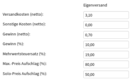 Preiskalkulation