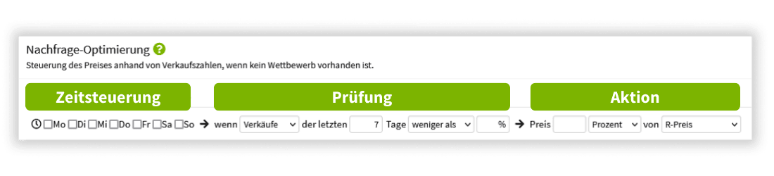 SnapTrade Nachfrage-Optimierung Einstellungsmöglichkeiten