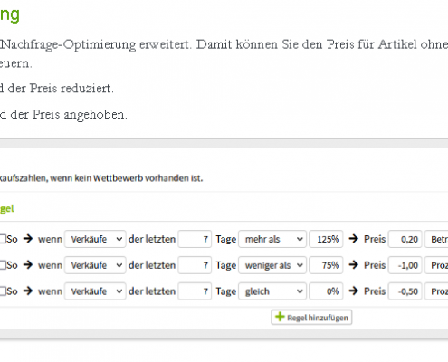 Nachfrage-Optimierung Übersicht