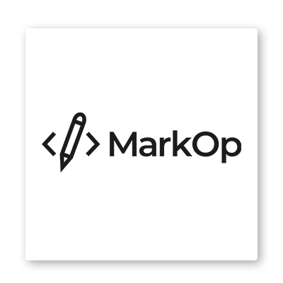 Das Bild zeigt eine Kachel mit dem Logo vn MarkOp Marketing & Webdesign