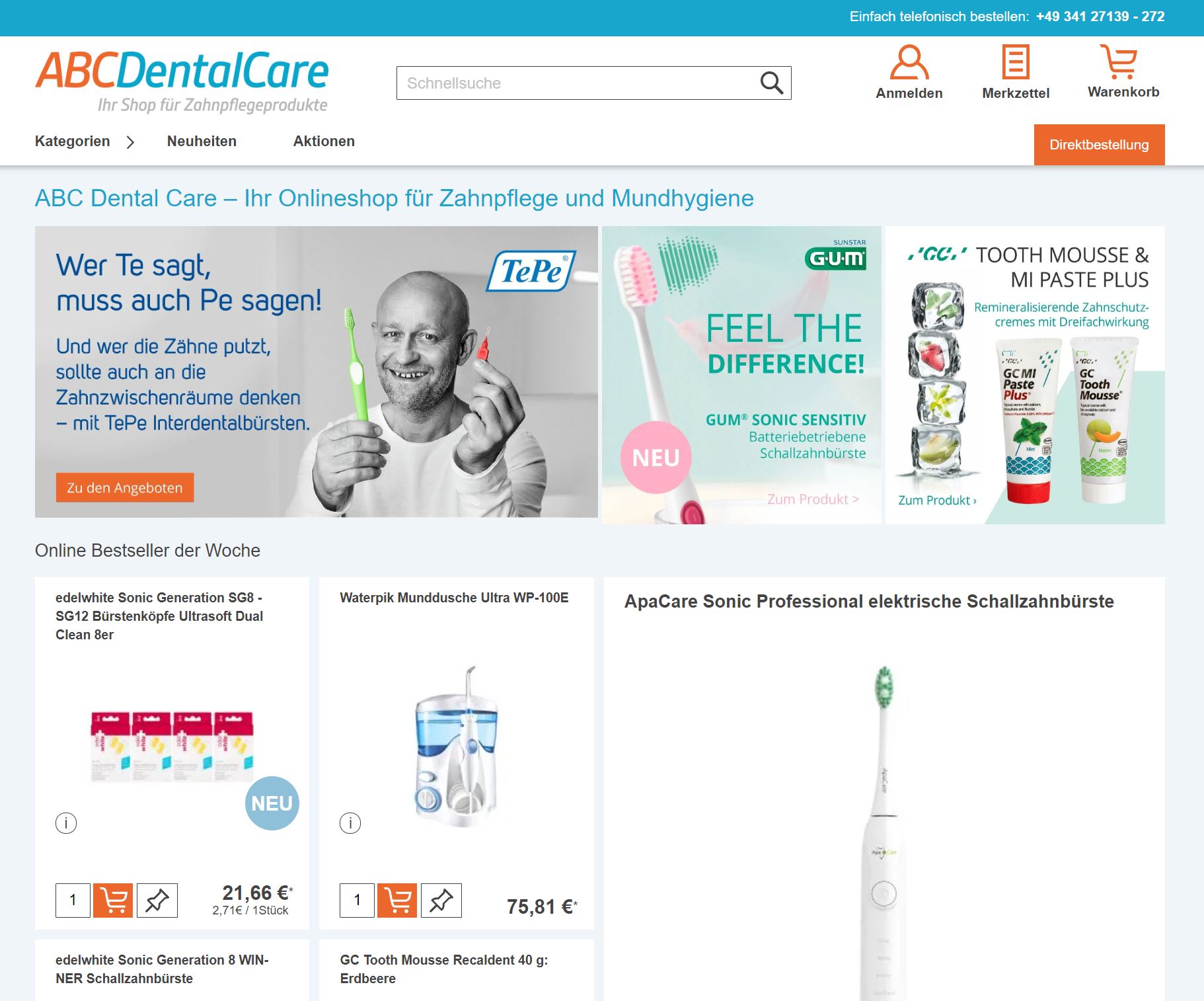 Screenshot ABC Dental Care